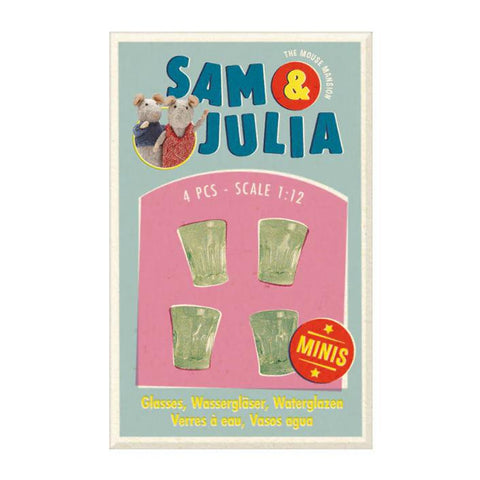 Mouse Mansion Matchbox Mini Water Glasses