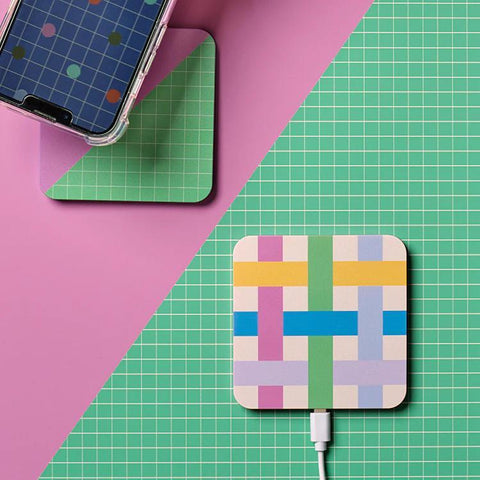 Colorful Grid Wireless Charger