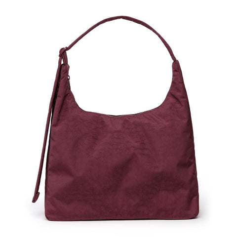 Nylon Shoulder Bag: Mahogany
