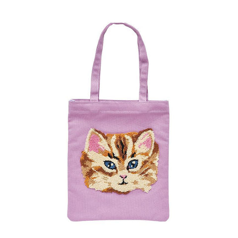 Orange Cat Fluffy Mini Bag