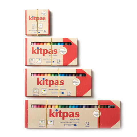 Kitpas Rice Bran Wax Crayons
