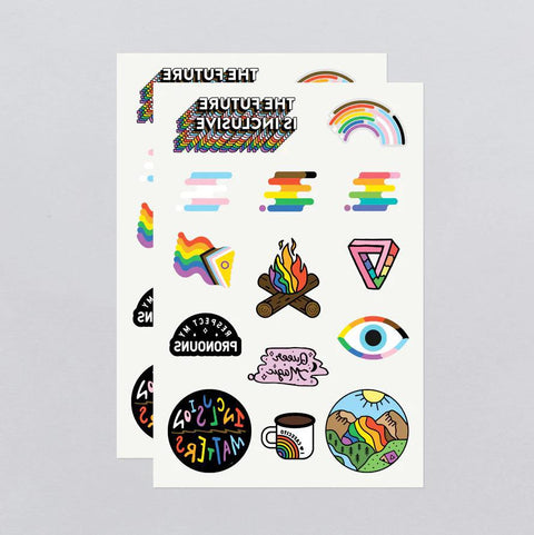 Inclusive Pride Tattoo Sheets