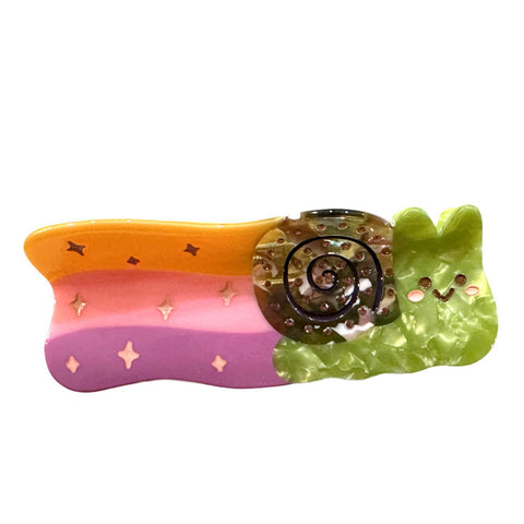 Rainbow Snail Hair Claw