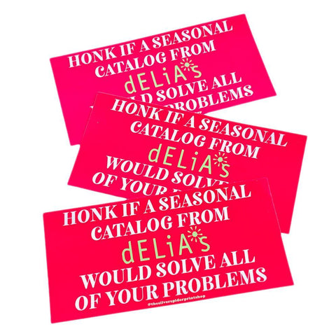 Delia'S Catalog Bumper Sticker