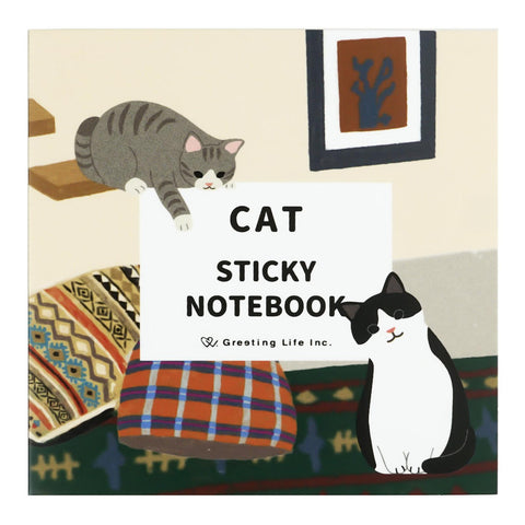 Cats Die Cut Sticky Notebook