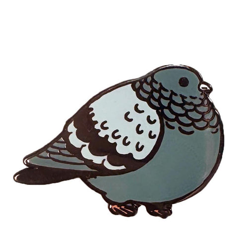 Fat Pigeon Enamel Pin