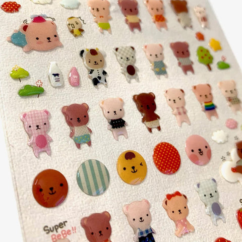 Bebe Bear Gel Stickers