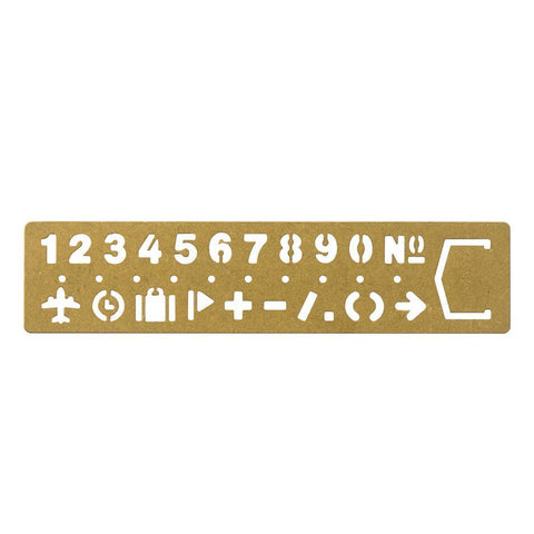 Brass Bookmark Template