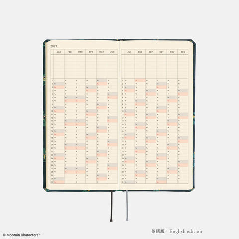 Hobonichi Techo Weeks 2027 Planner, Moomin: A Day in the Life of Snufkin