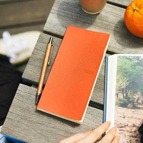 Hobonichi Techo Weeks Mega 2027 Planner, Sneaker Series: Mandarin Orange