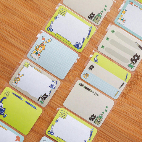 Stationery Cats Sticky Notes Tape