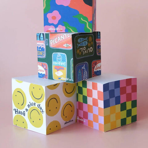 Tinned Fish Sticky Note Cube