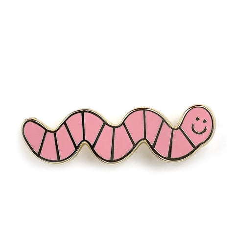 Worm Enamel Pin