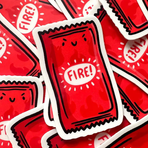 Taco Sauce Packet Mini Stickers