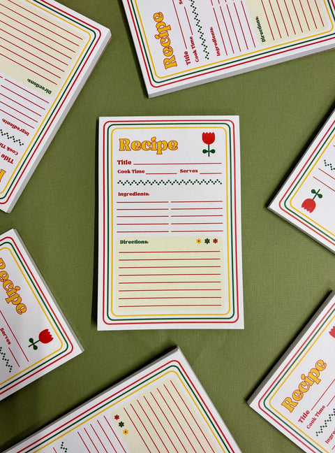 70s Recipe Notepad