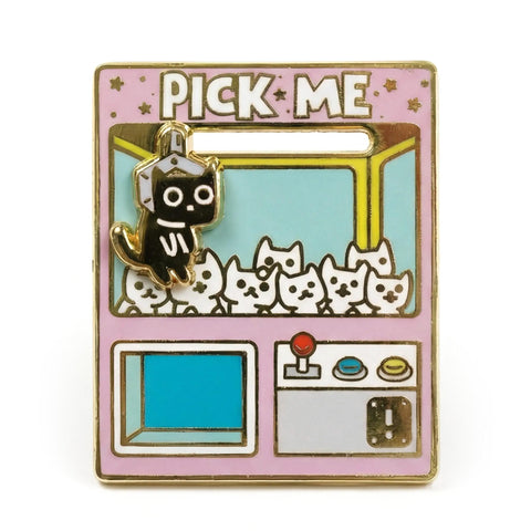 Pick Me Claw Machine Deluxe Enamel Pin