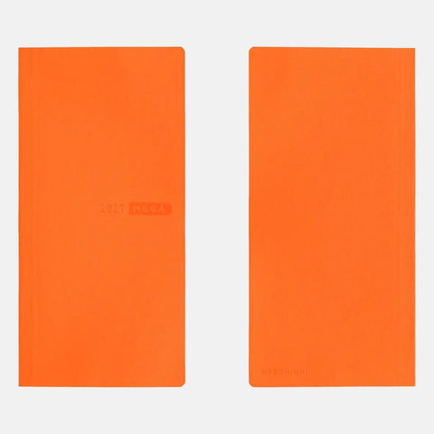 Hobonichi Techo Weeks Mega 2027 Planner, Sneaker Series: Mandarin Orange