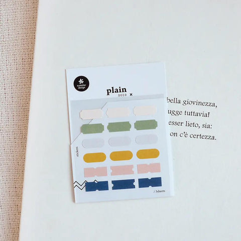 Plain.58 Label Stickers
