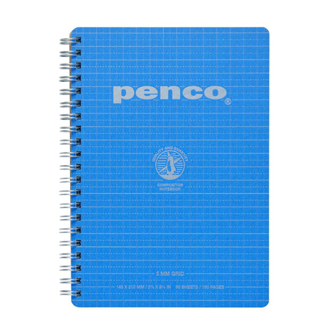 Wirebound A5 Grid Notebooks