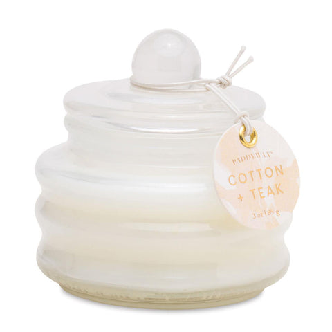 Cotton + Teak Beam Candle