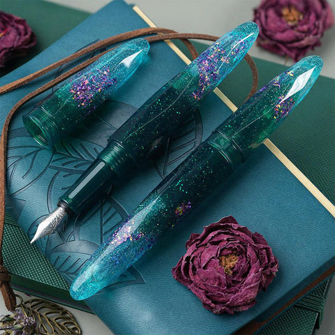 Briolette Fountain Pen, Starlight Oasis