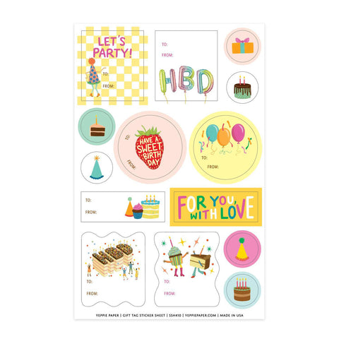 Birthday Things Gift Tags