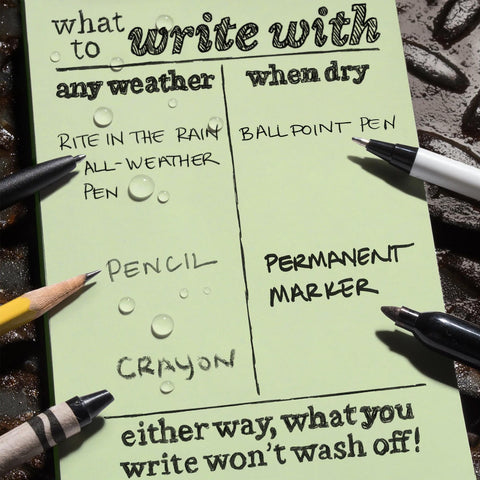 All-Weather Side Spiral Notebook, Green