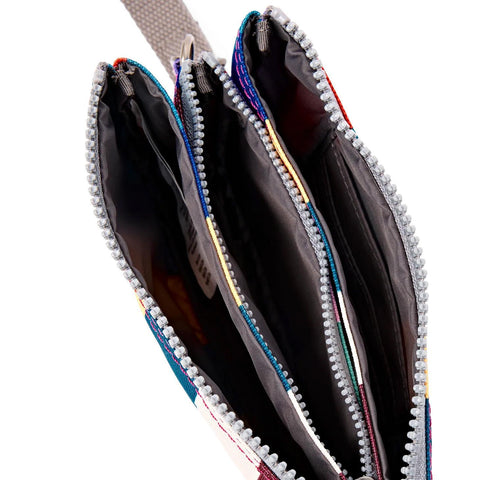 Medium Carnaby Wallet, Multi Wide Stripe