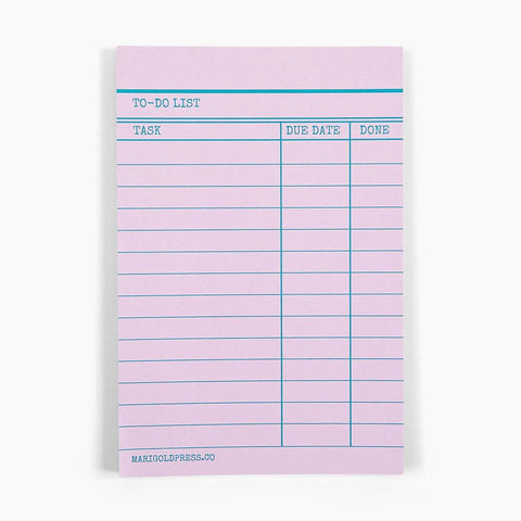 Library Card To-Do List Notepads