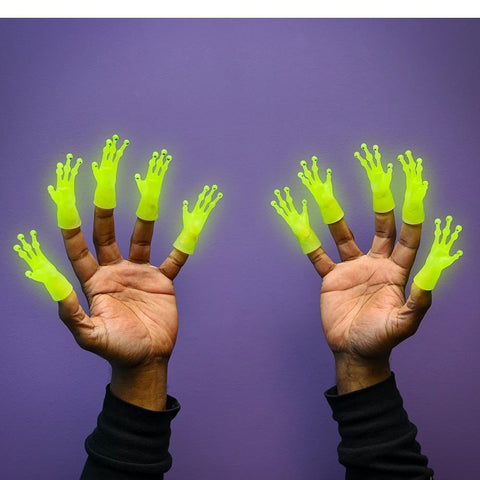 Glow-in-the-Dark Alien Finger Hands