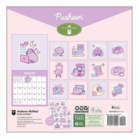Pusheen 2026 Wall Calendar