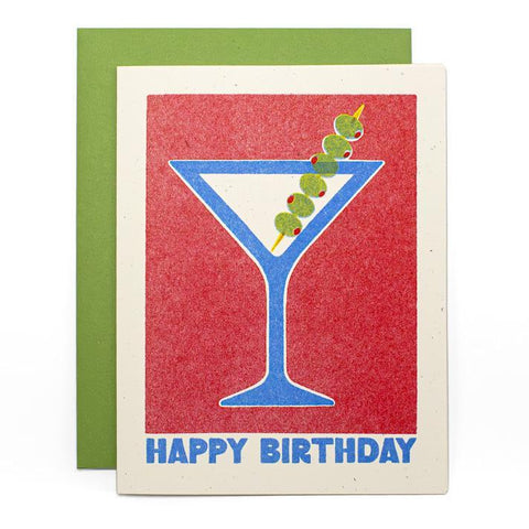 Happy Birthday Martini Card