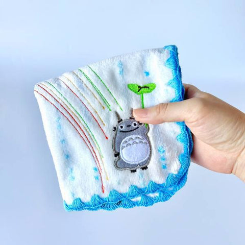 Blue Rainbow Totoro Wash Towel