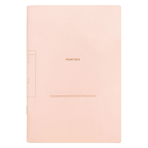 COTOMO Monthly Log B6 Notebook, Pink
