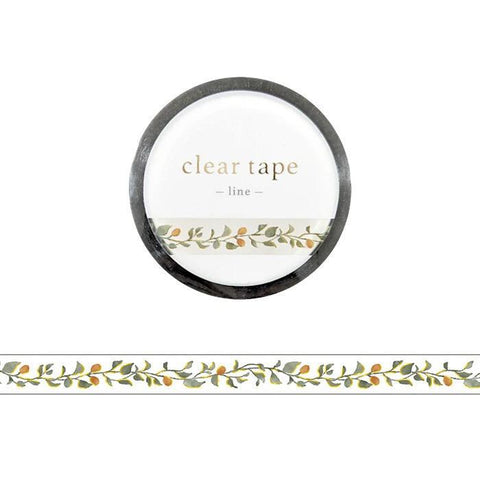 Botanical Line Clear Tape