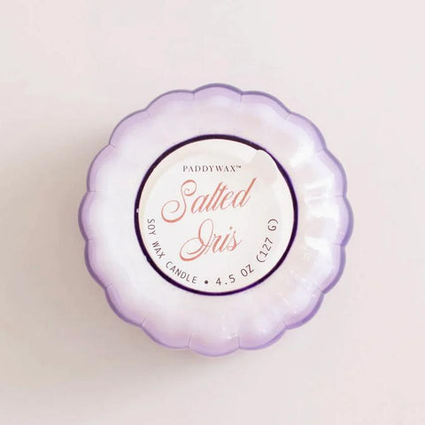Salted Iris Ripple Candle