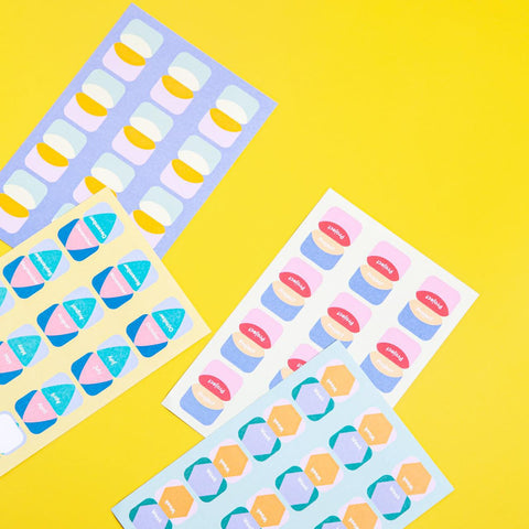 Vibrant Sticker Tabs