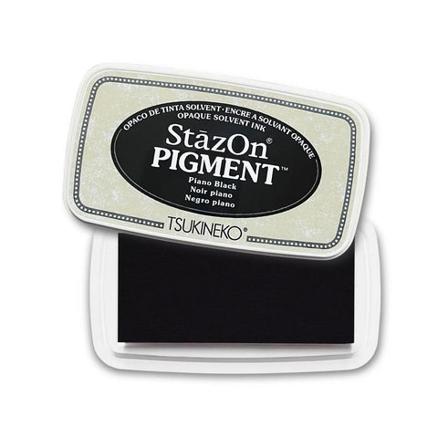 StazOn Pigment Ink Pad, Piano Black