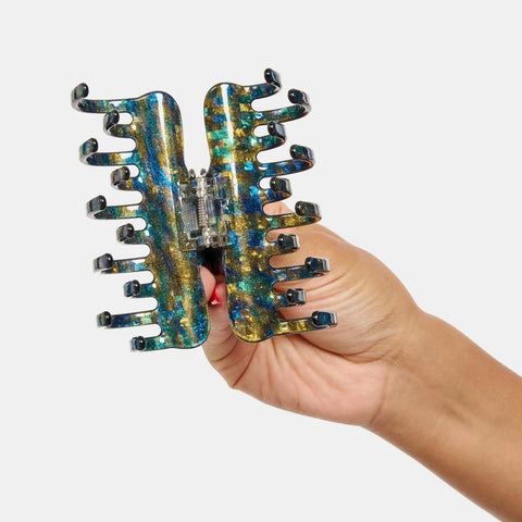 Small Jojo Hair Claw, Dark Sparkle