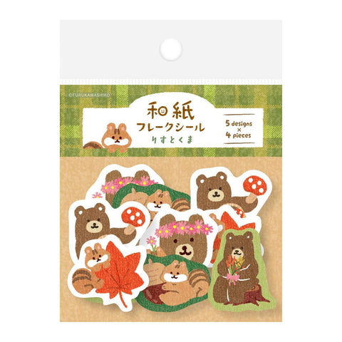 Squirrel + Bear Sticker Flakes