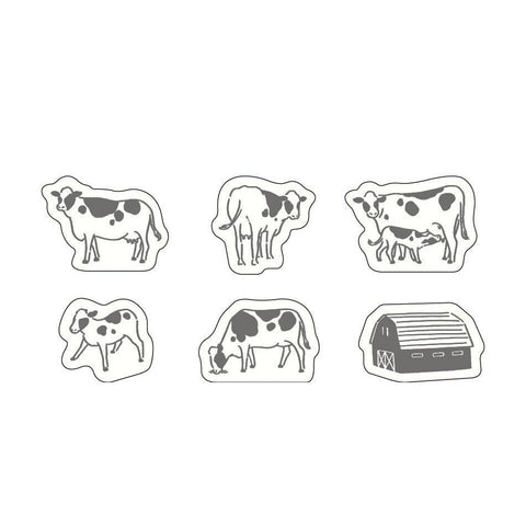 Ah là là Flake Stickers, Cows