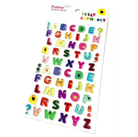 Alphabet Gel Stickers