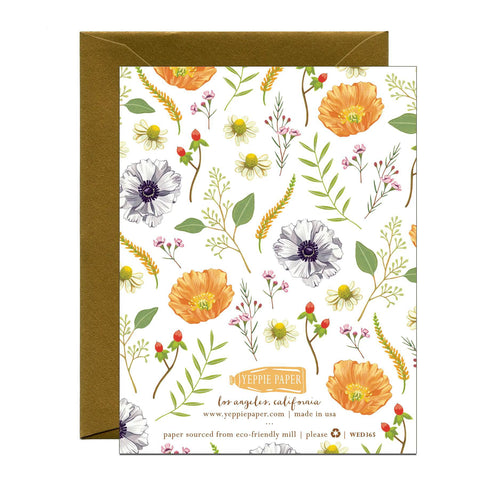 Happy Wedding Day Foil Stamped Card