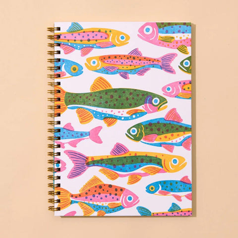 Rainbow Trout A5 Spiral Notebook