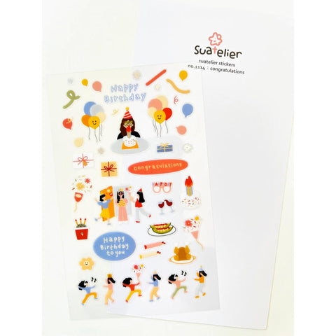 Birthday Congrats Stickers
