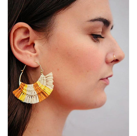Caramel Hoop Earrings