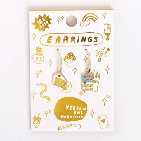 Cake + Cake Mix Earrings