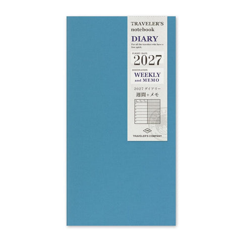 TRAVELER'S notebook, Regular Size, 2027 Weekly + Memo
