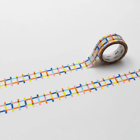 Colorful Gingham Check Random Washi Tape