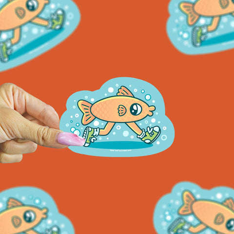 Running Fish Sticker